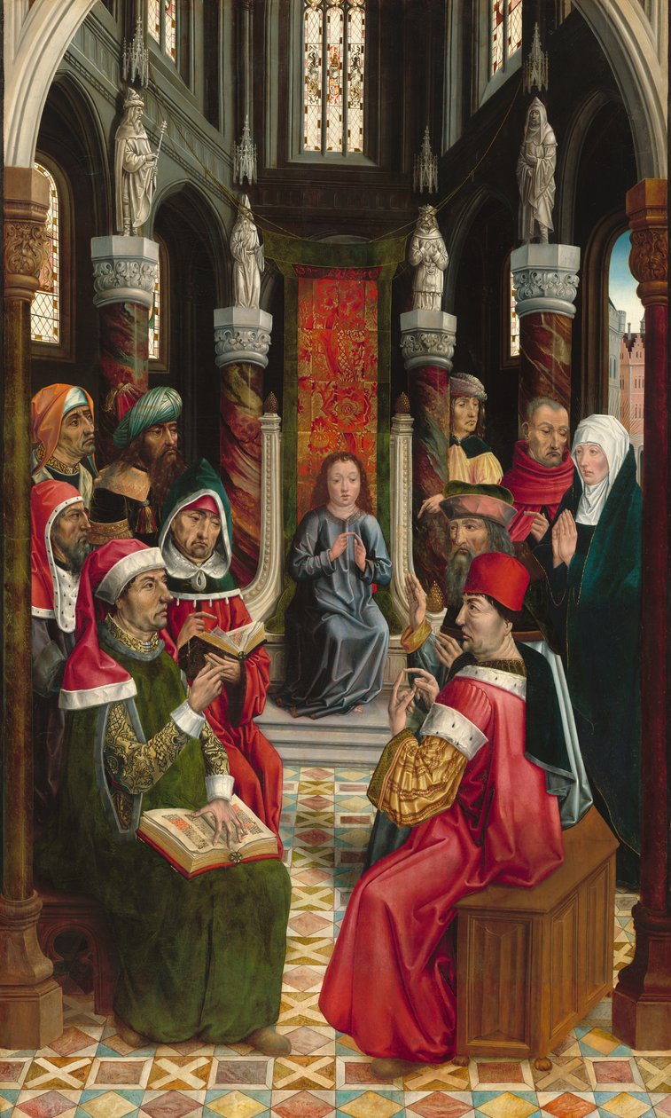 Kristus blandt lægerne af Master of the Retablo of