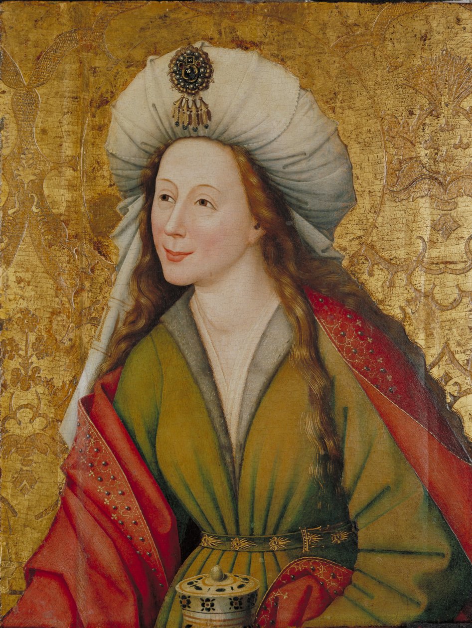 St. Mary Magdalene, ca. 1450 (olie på linned påsat panel) af Master of the Sterzing Altarpiece