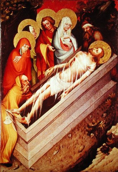 Gravmælet, detalje fra Trebon-altertavlen af Master of the Trebon Altarpiece