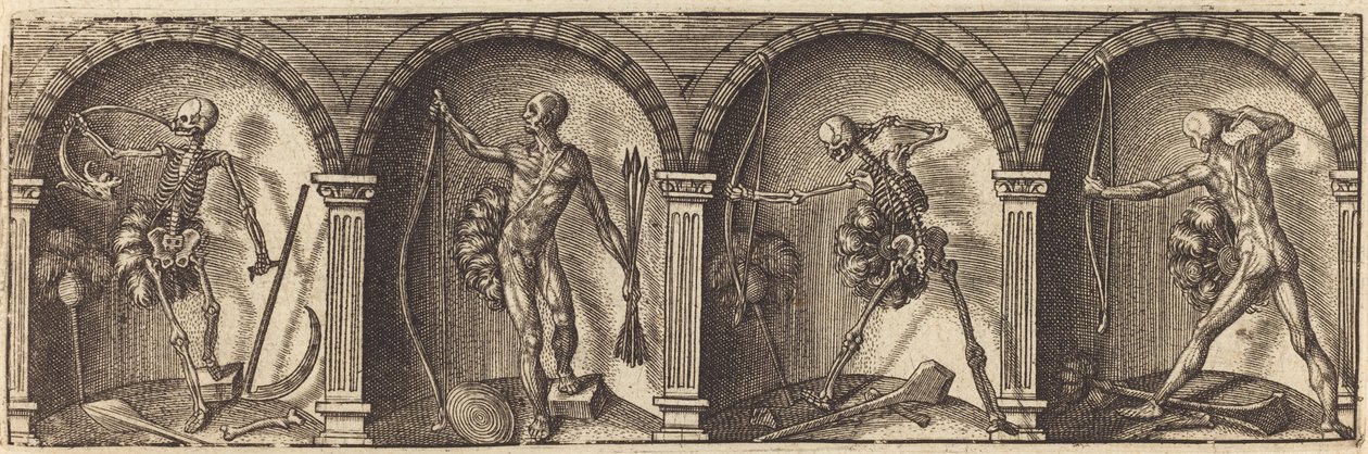 De forskellige portrætter og figurer VII af Master AD