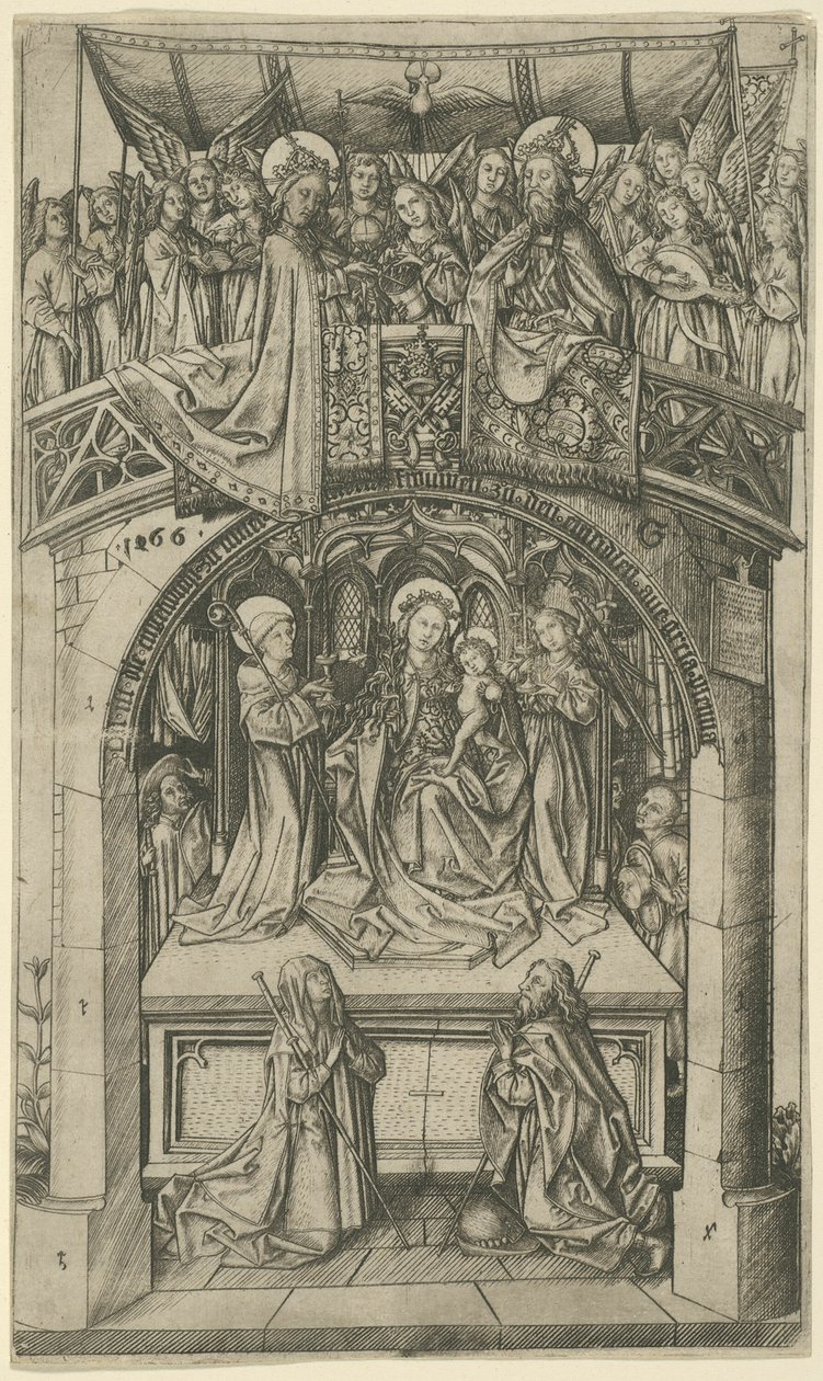 Den store Einsiedeln Madonna af Master E.S.