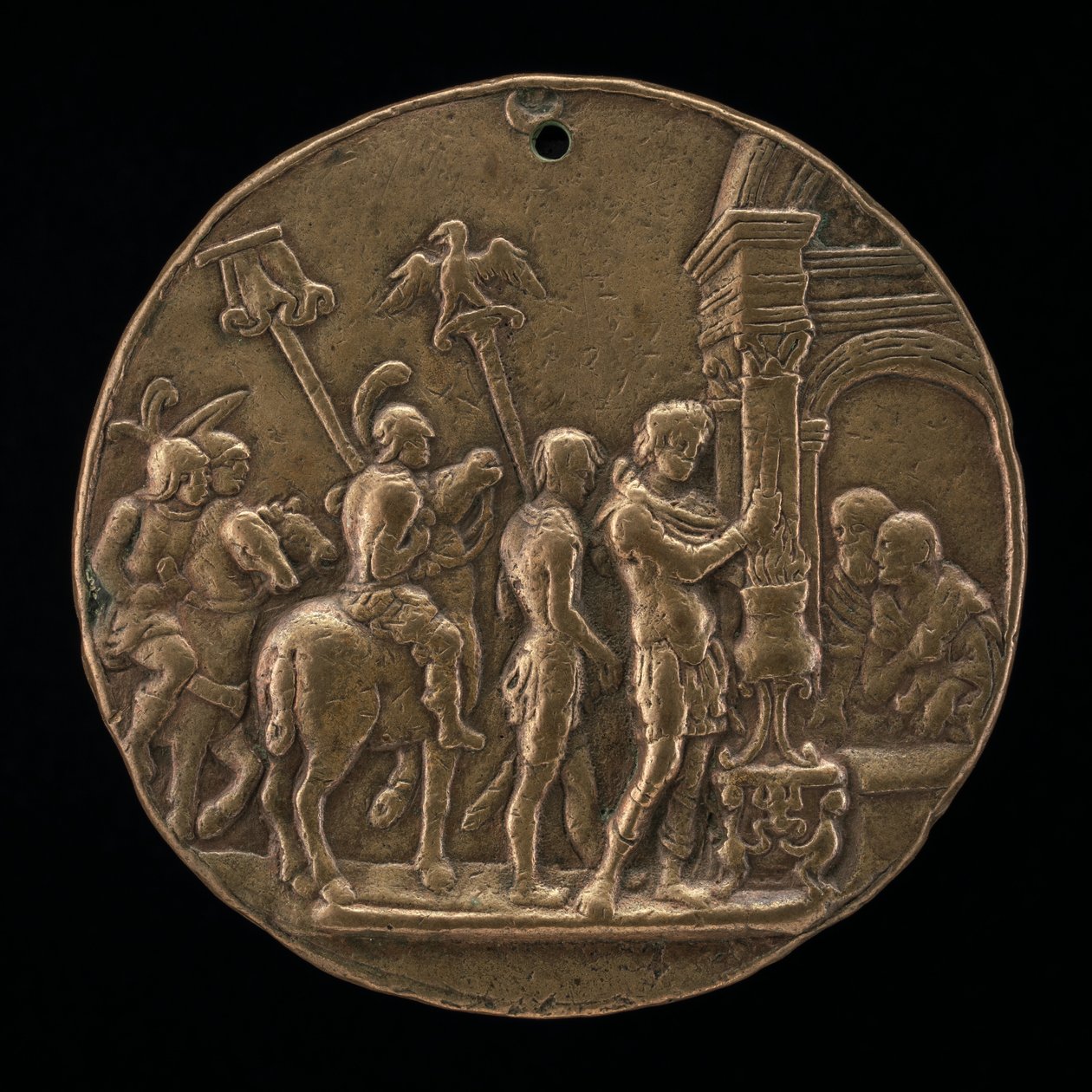 Mucius Scaevola, anden halvdel af 1400-tallet. af Master IO.FF.