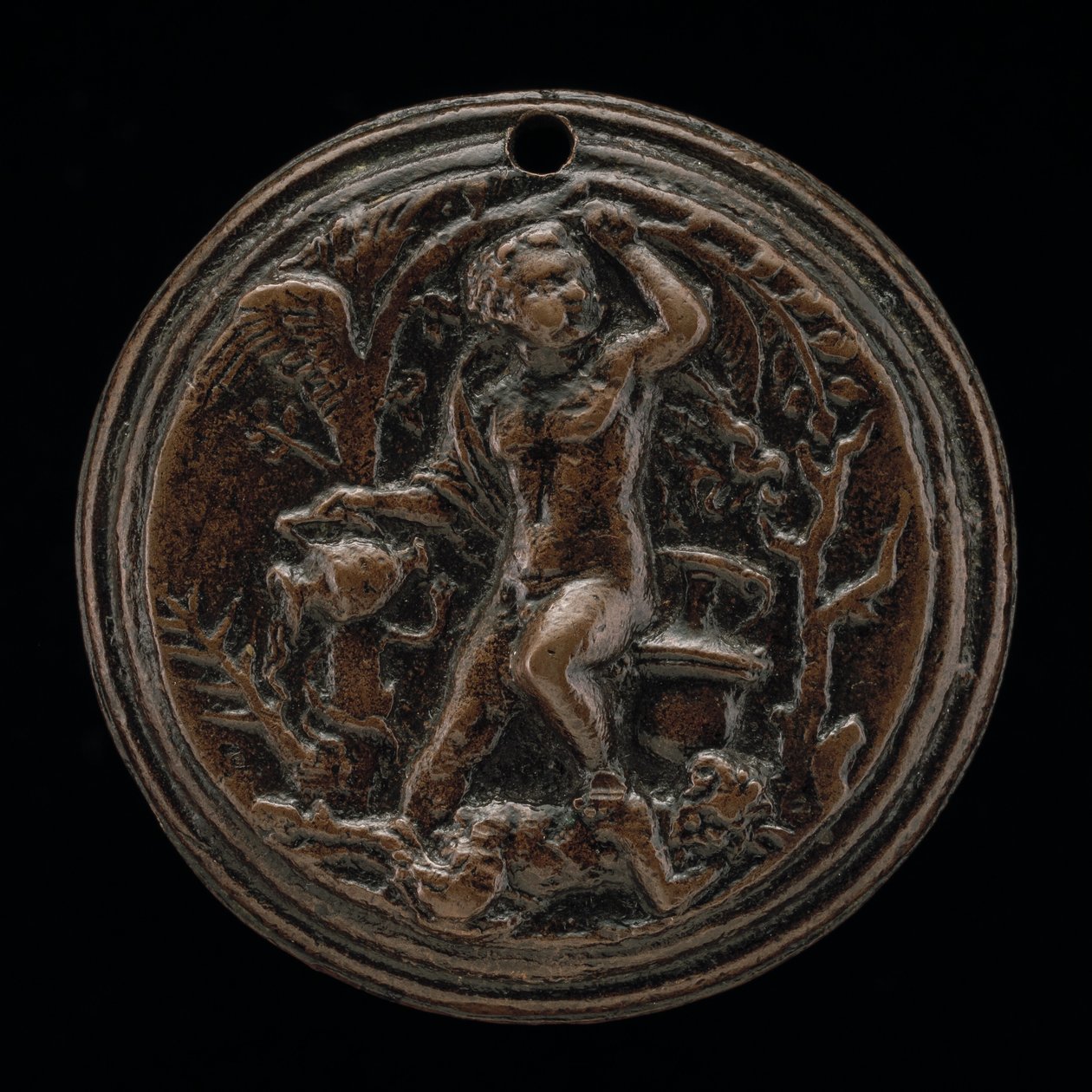 En allegorisk scene, 1500-tallet. af Master I.S.A.
