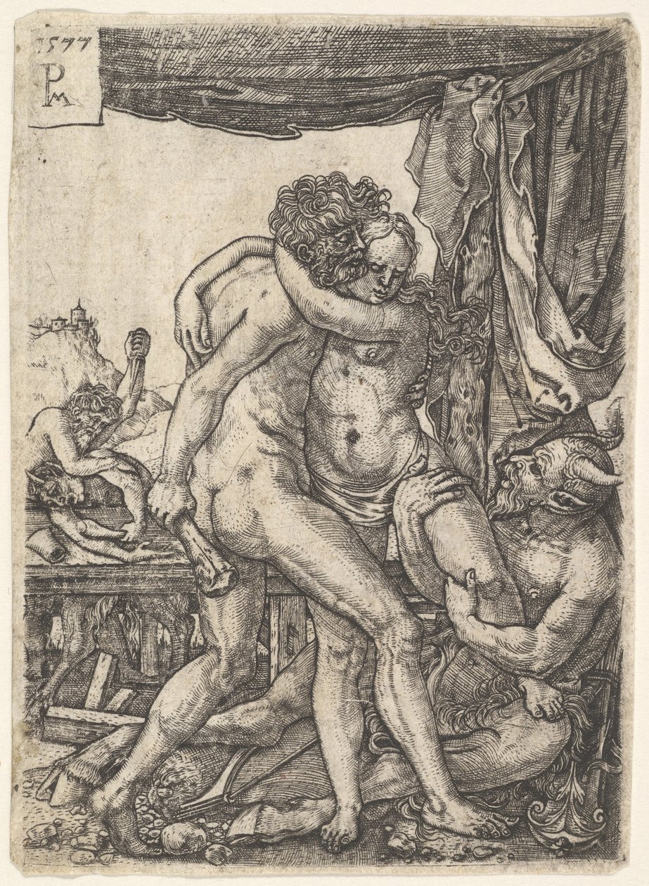 Hercules kæmper mod kentaurerne, 1577. af Master PM