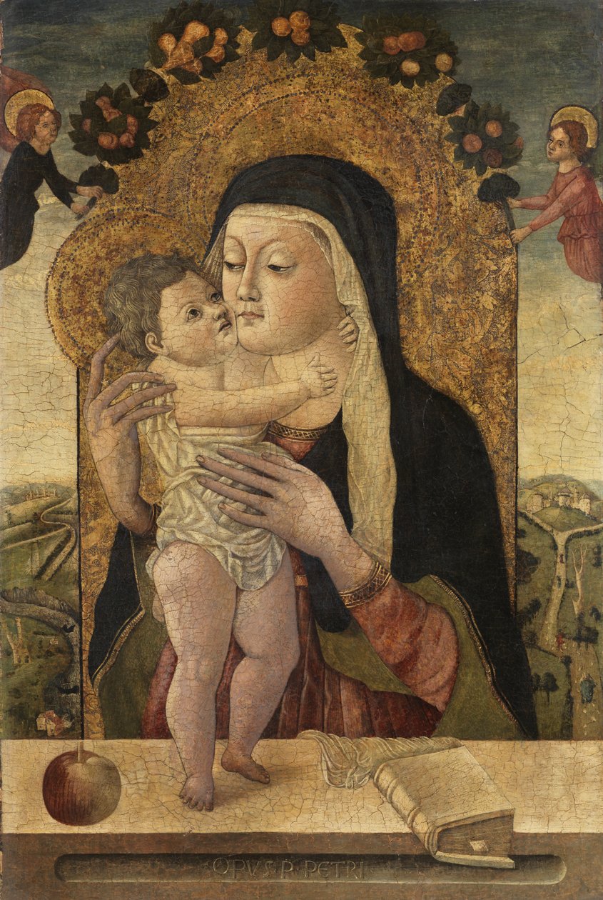 Jomfru og barn, ca. 1470-1500 af Master P. Petrus