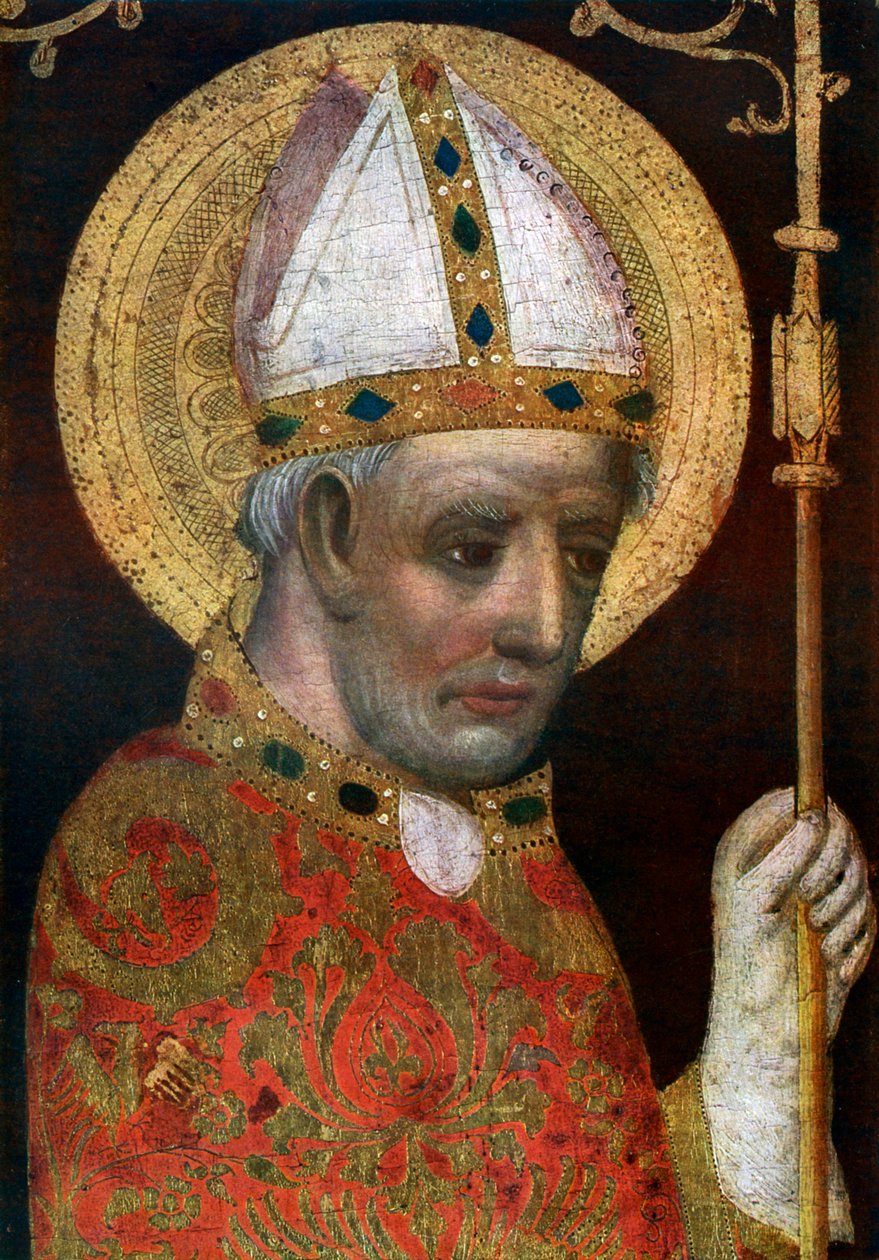 St Adalbert, detalje, efter 1370 1955 af Master Theodoric