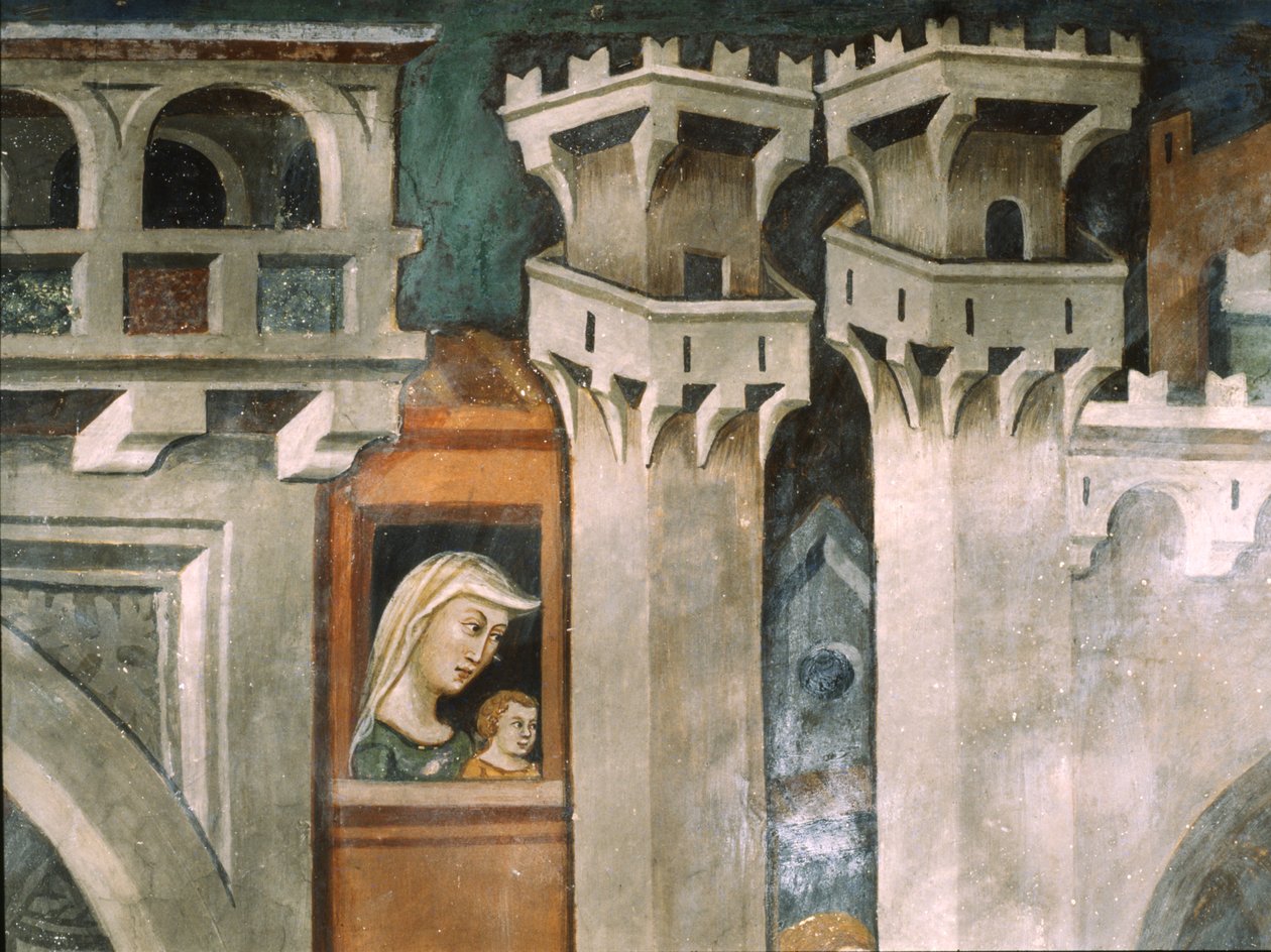 Indrejse i Jerusalem af Master Trecentesco of Sacro Speco School