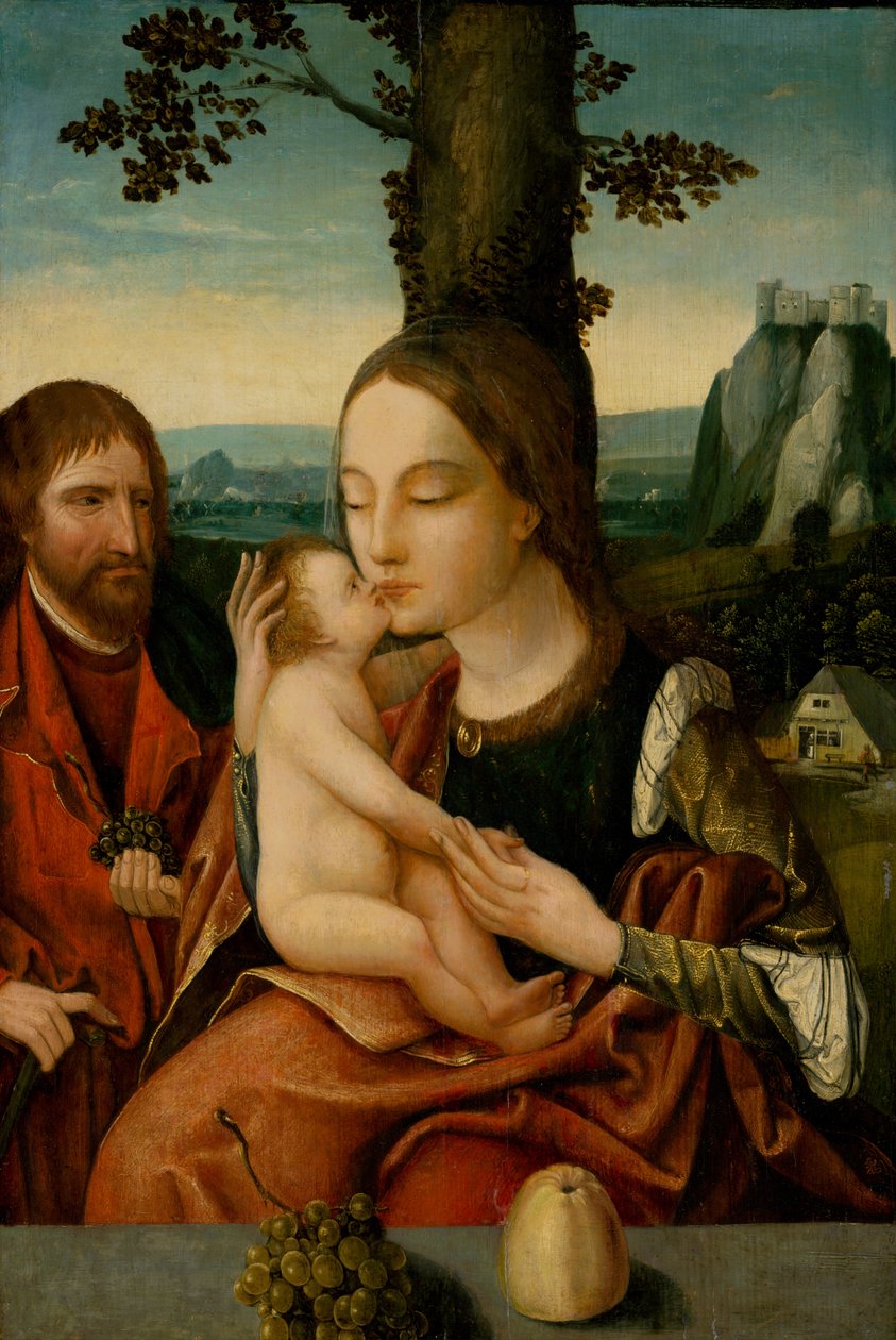 Den hellige familie, 1530. af Master of Antwerp