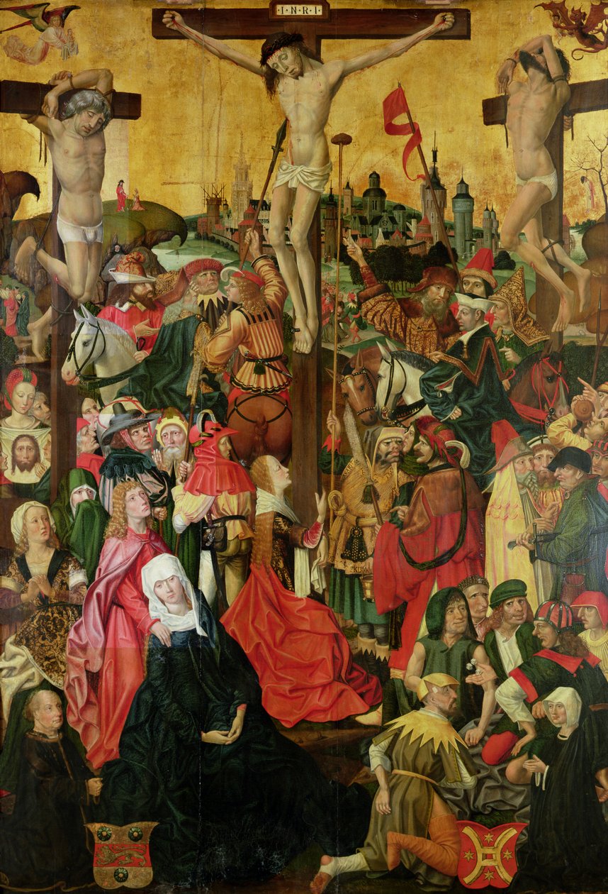 The Crucifixion, ca. 1500 (se også 148971) af Master of Hamburg