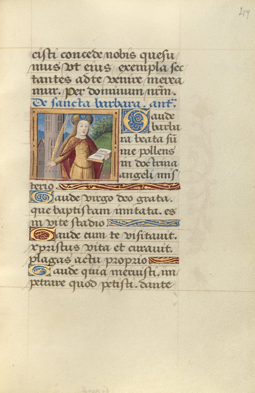 Sankt Barbara af Master of Jacques de Besançon