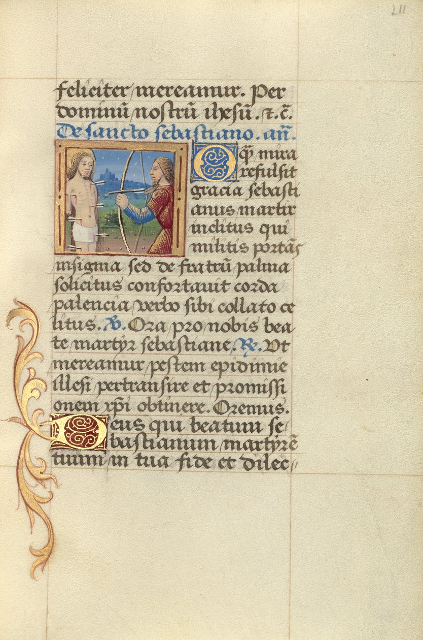 Sankt Sebastian af Master of Jacques de Besançon