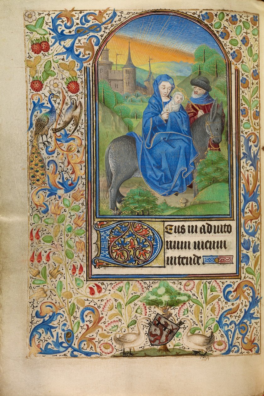 Flugten til Egypten af Master of Jacques of Luxembourg