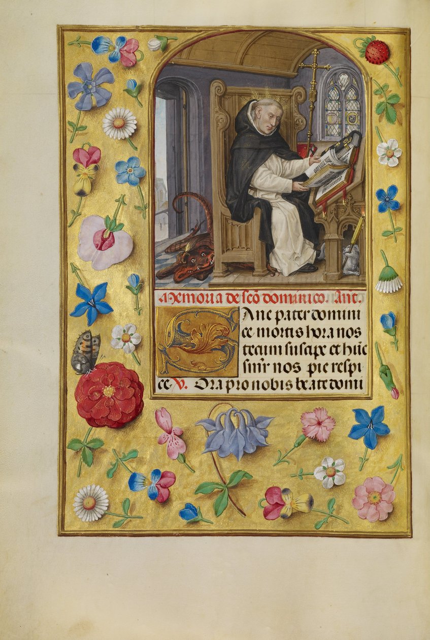 Sankt Dominic af Master of James IV of Scotland