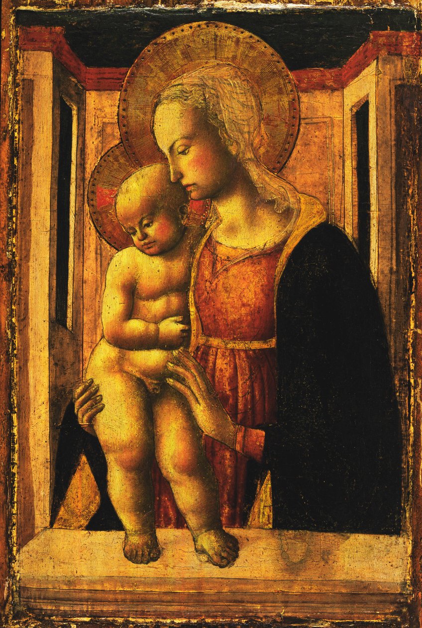 Madonnaen og barnet af Master of San Miniato