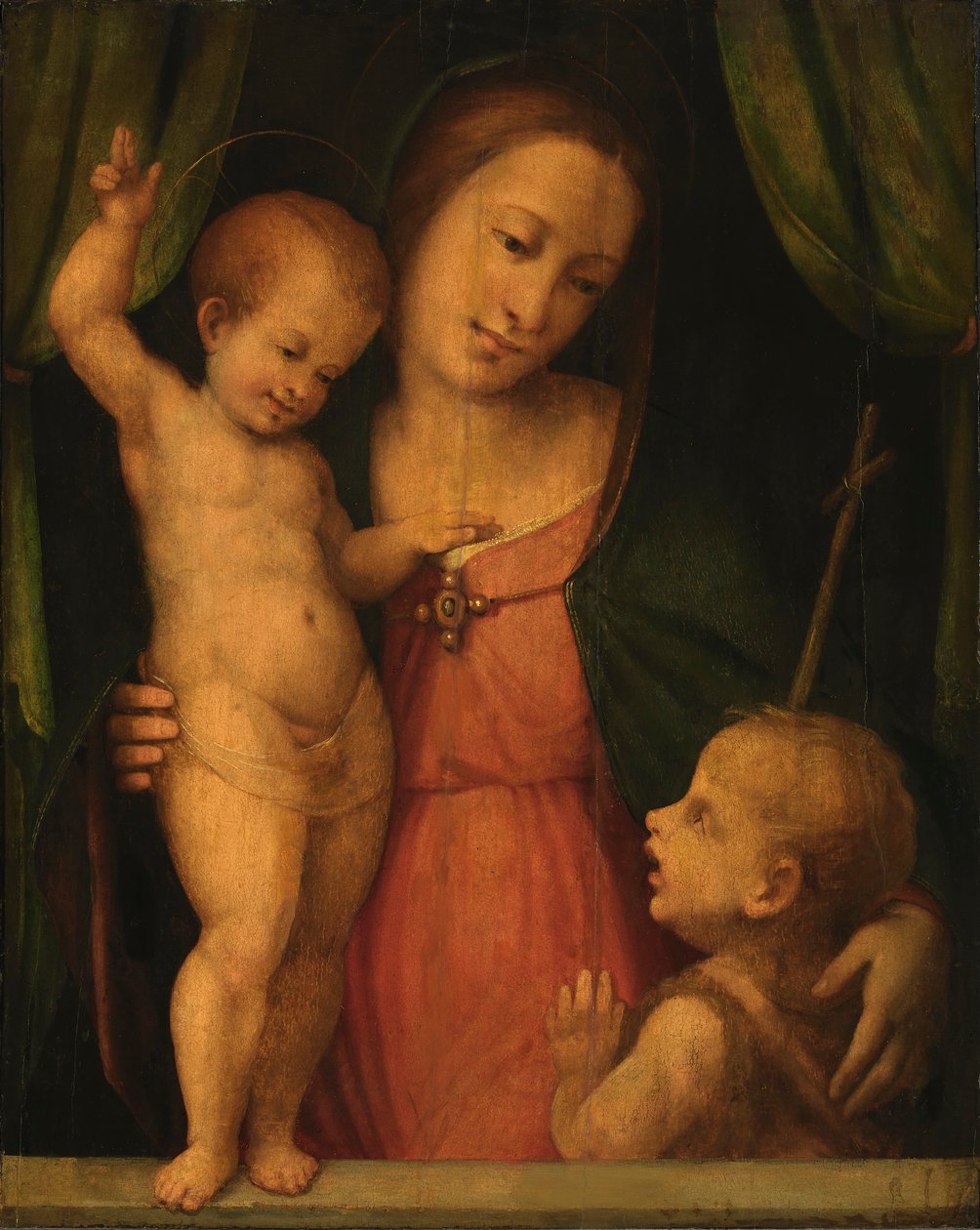 Madonna af Master of Serumido