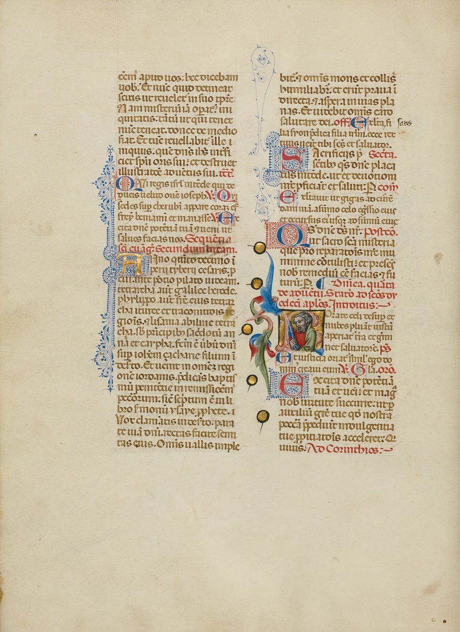 Initial R: Sankt Peter af Master of the Brussels Initials