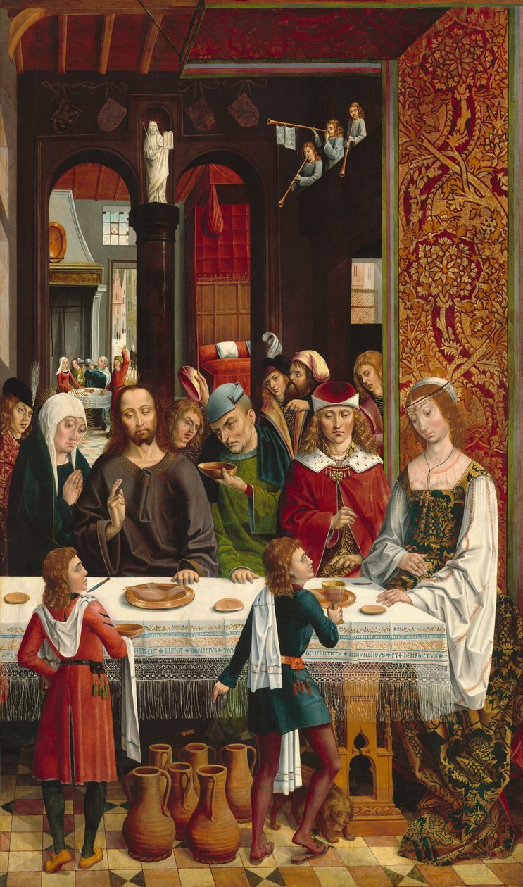 Ægteskabet i Kana af Master of the Catholic Kings