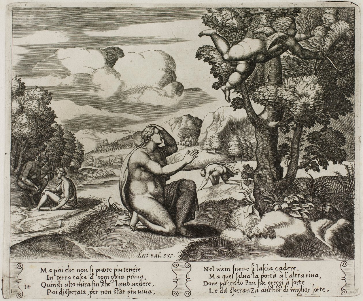 Amor flygter fra Psyke af Master of the Die