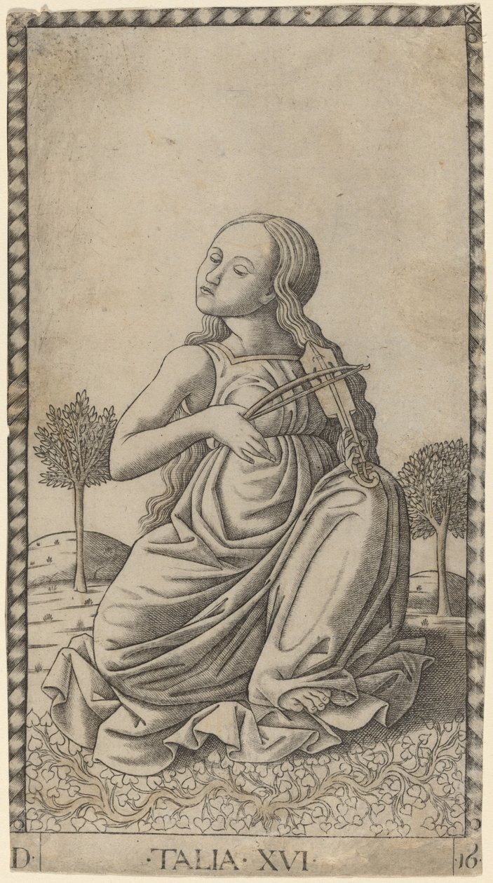 Talia (Thalia) af Master of the E Series Tarocchi