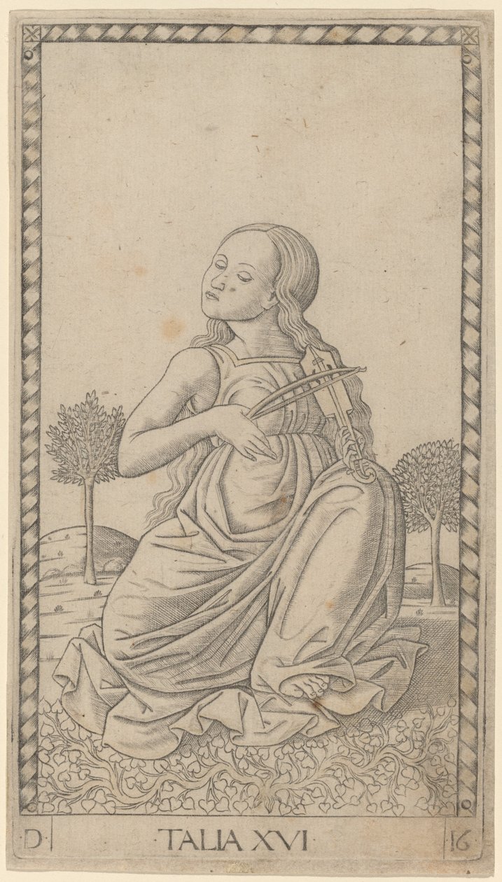 Talia (Thalia) af Master of the E Series Tarocchi