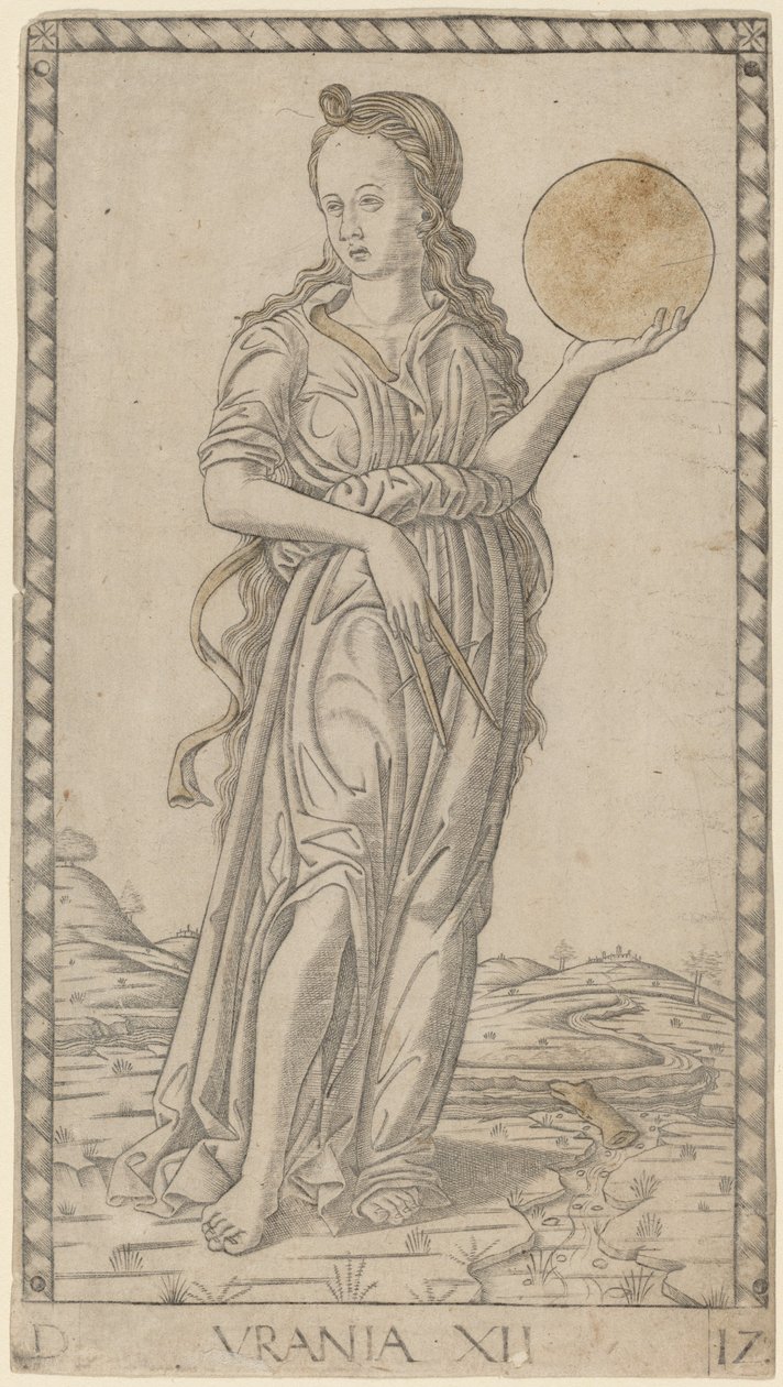 Urania af Master of the E Series Tarocchi