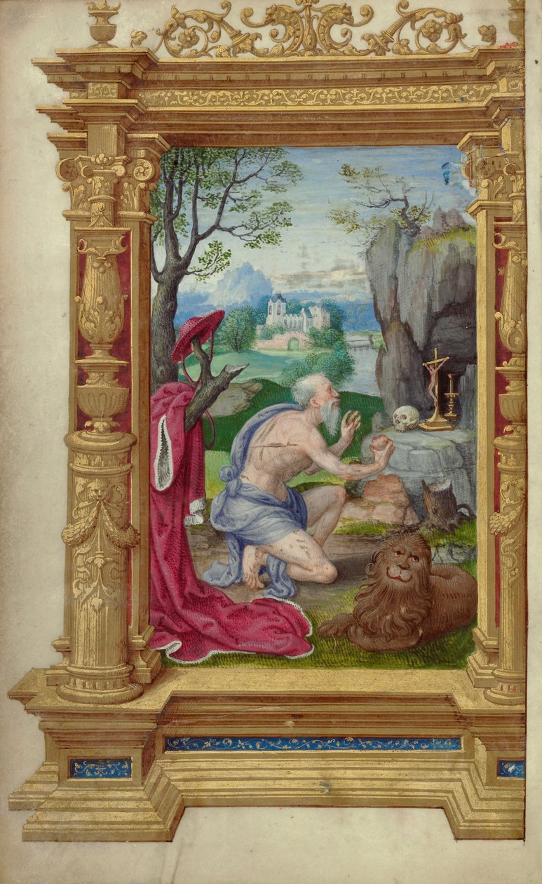 Sankt Jerome af Master of the Getty Epistles