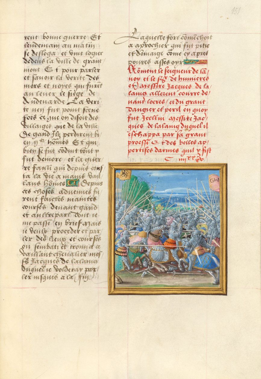 Slaget ved Lokeren af Master of the Getty Lalaing