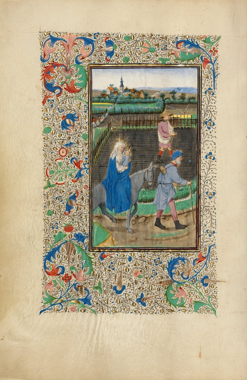 Flugten til Egypten af Master of the Llangattock Hours