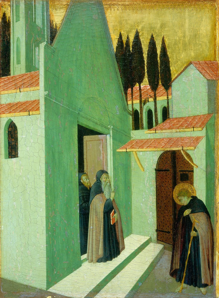 Sankt Antonius forlader sit kloster af Master of the Osservanza