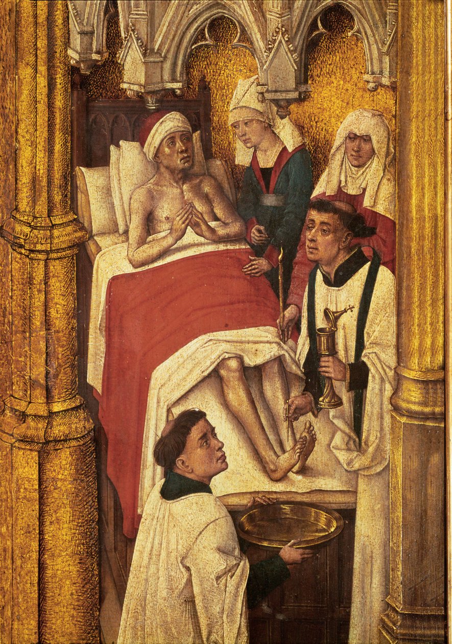 Triptykon om forløsningen ... af Master of the Prado Redemption