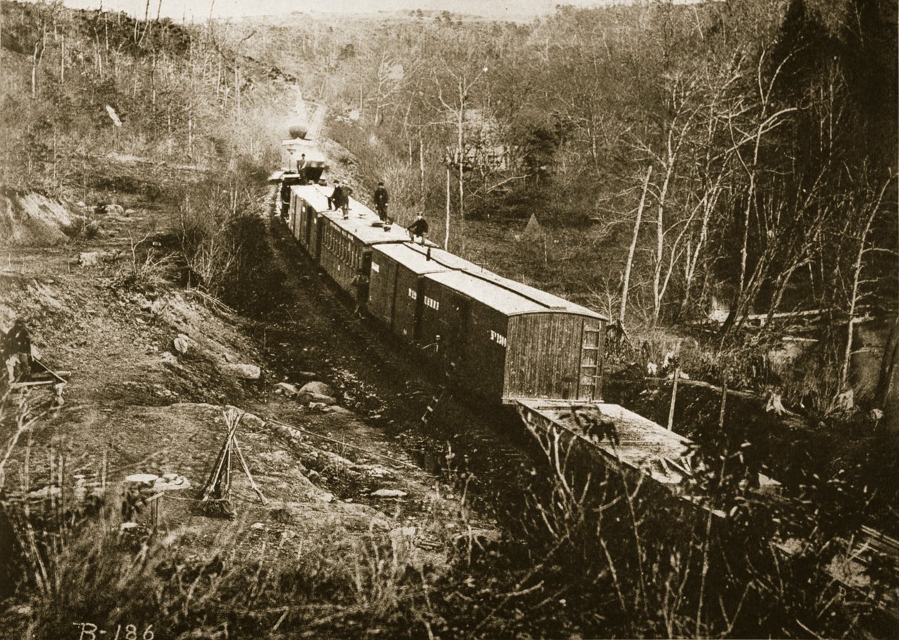 An Army Supply Train, Virginia, 1861-65 af Mathew B. Brady