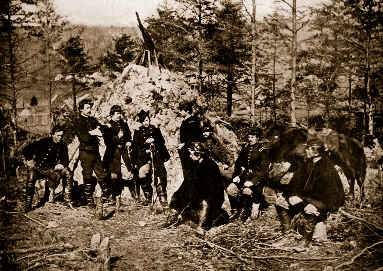 Officerer fra 164. og 170. New York Volunteers, 1861-65 af Mathew B. Brady