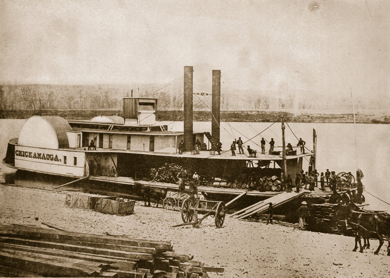 Transport af forsyninger, 1861-65 af Mathew B. Brady