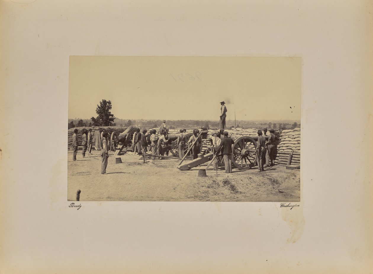 Kaptajn [illeg.] Batteri af Mathew B. Brady