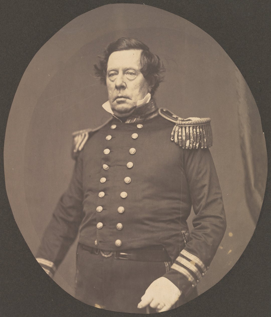 [Kommodor Matthew Calbraith Perry], 1856-58. af Mathew Brady