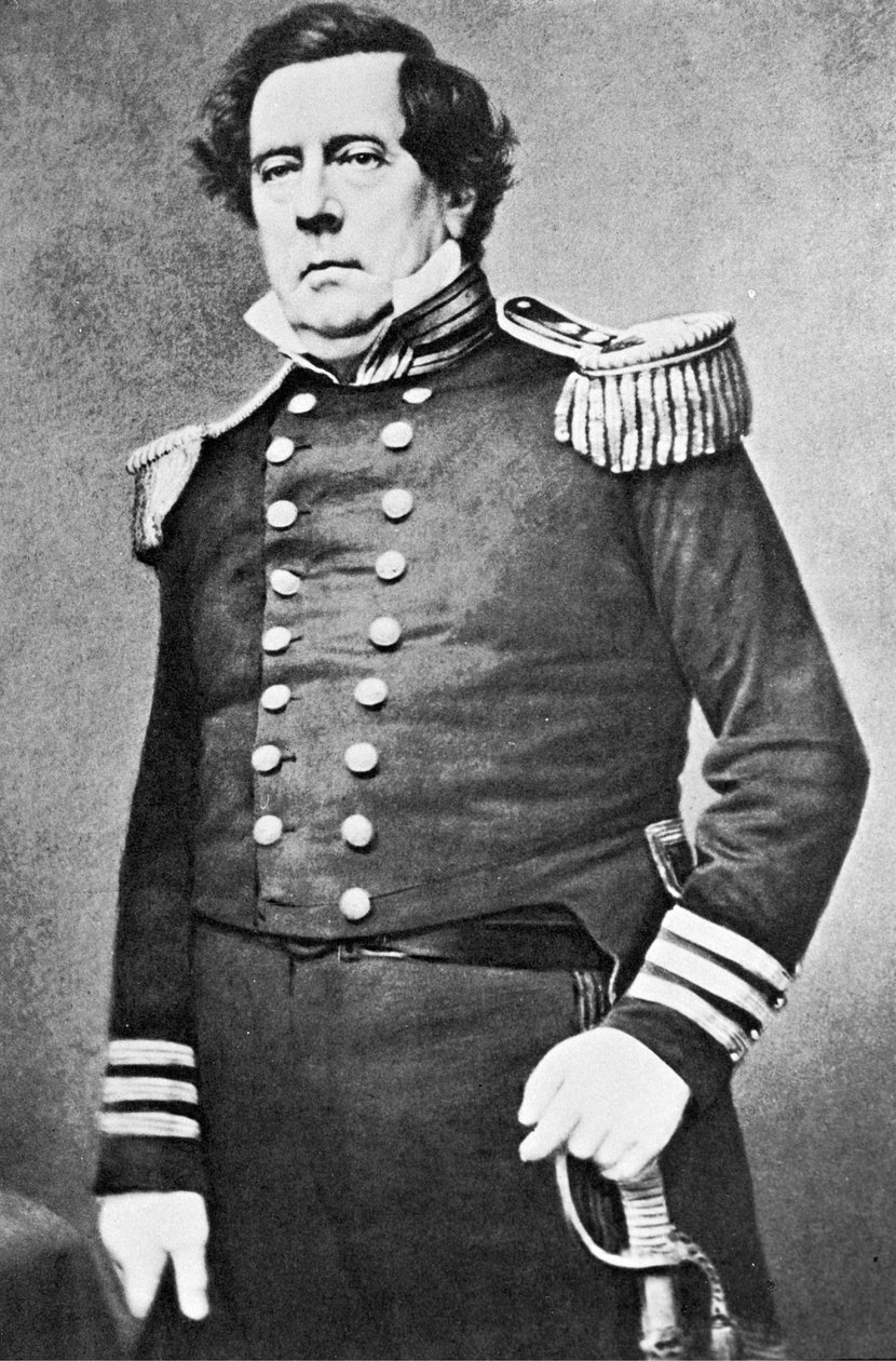 Commodore Perry (s/h-foto) af Mathew Brady