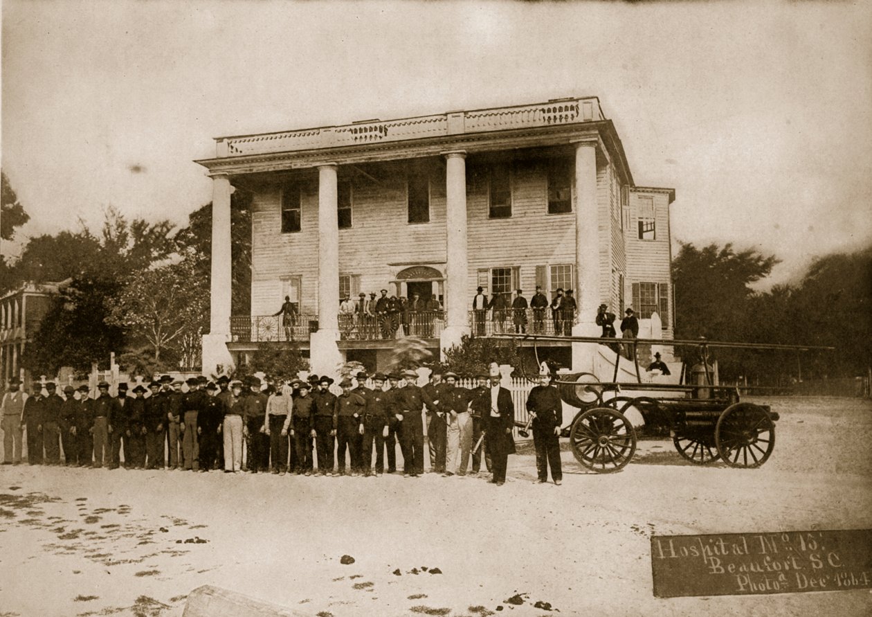 Hospital nr.15, Beaufort, South Carolina, 1864 af Mathew B. Brady