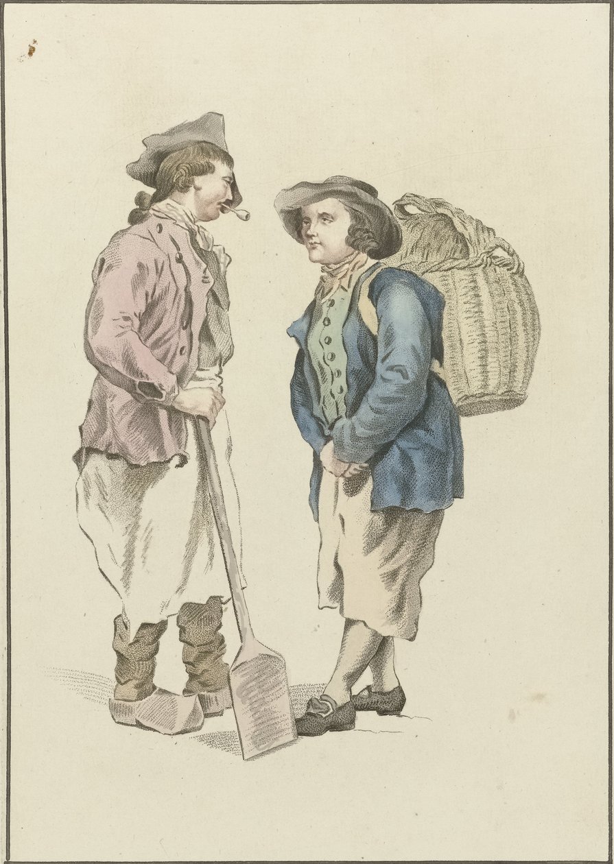 To landmænd i samtale af Mathias de Sallieth