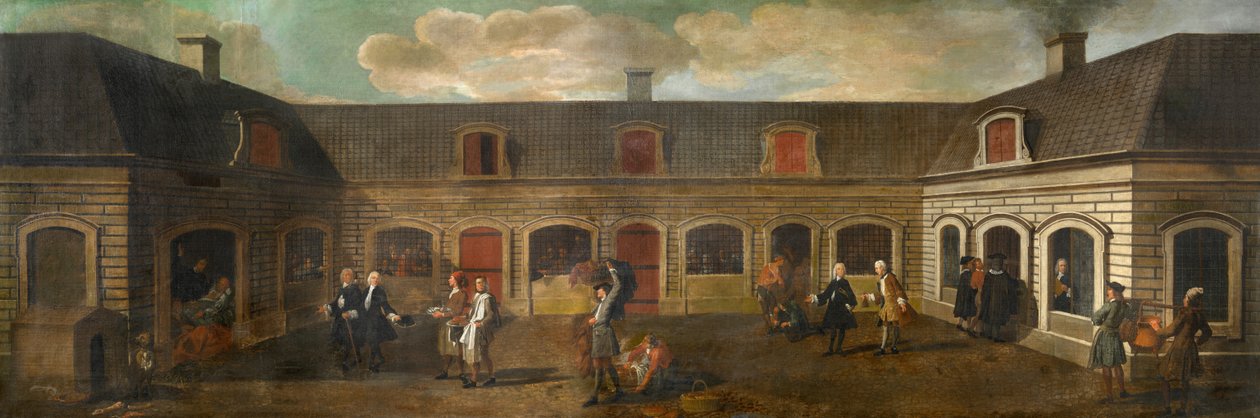 Fængslet (olie på lærred) af Mathias de Visch