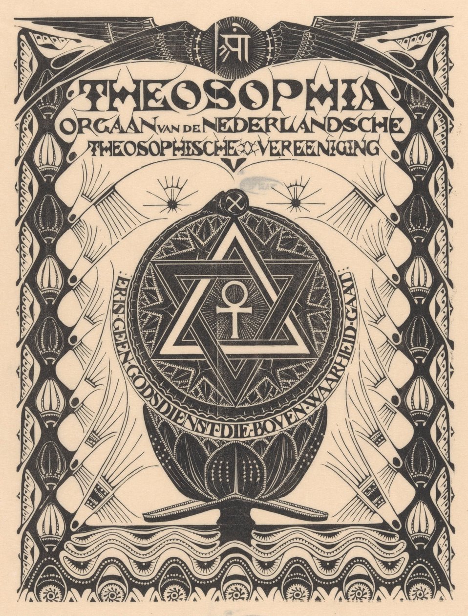 Forsidemagasinet Theosophia af Mathieu Lauweriks