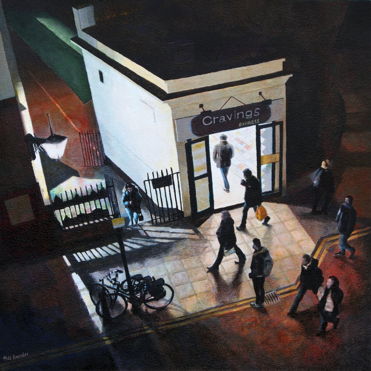 Cravings, 2019 (akryl på panel) af Matt Bannister