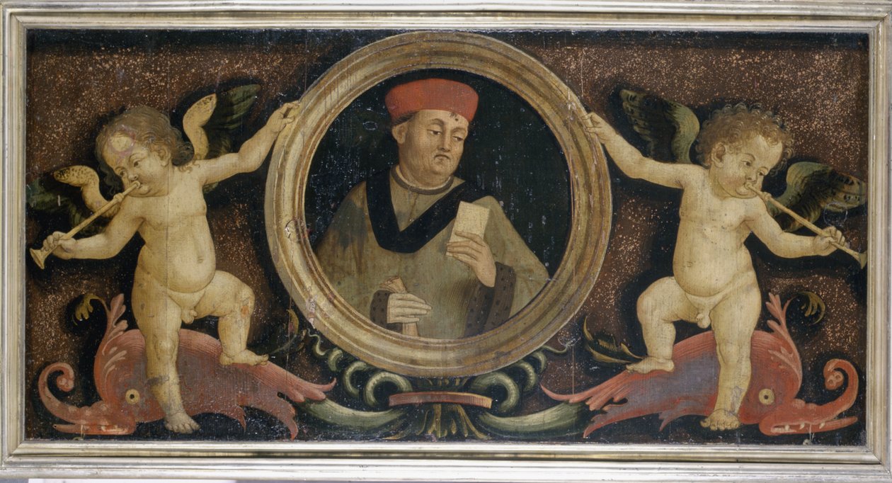 Mandsportræt med putti, ca. 1510-15 (tempera på fyrretræ) af Matteo di Giuliano di Lorenzo Balducci