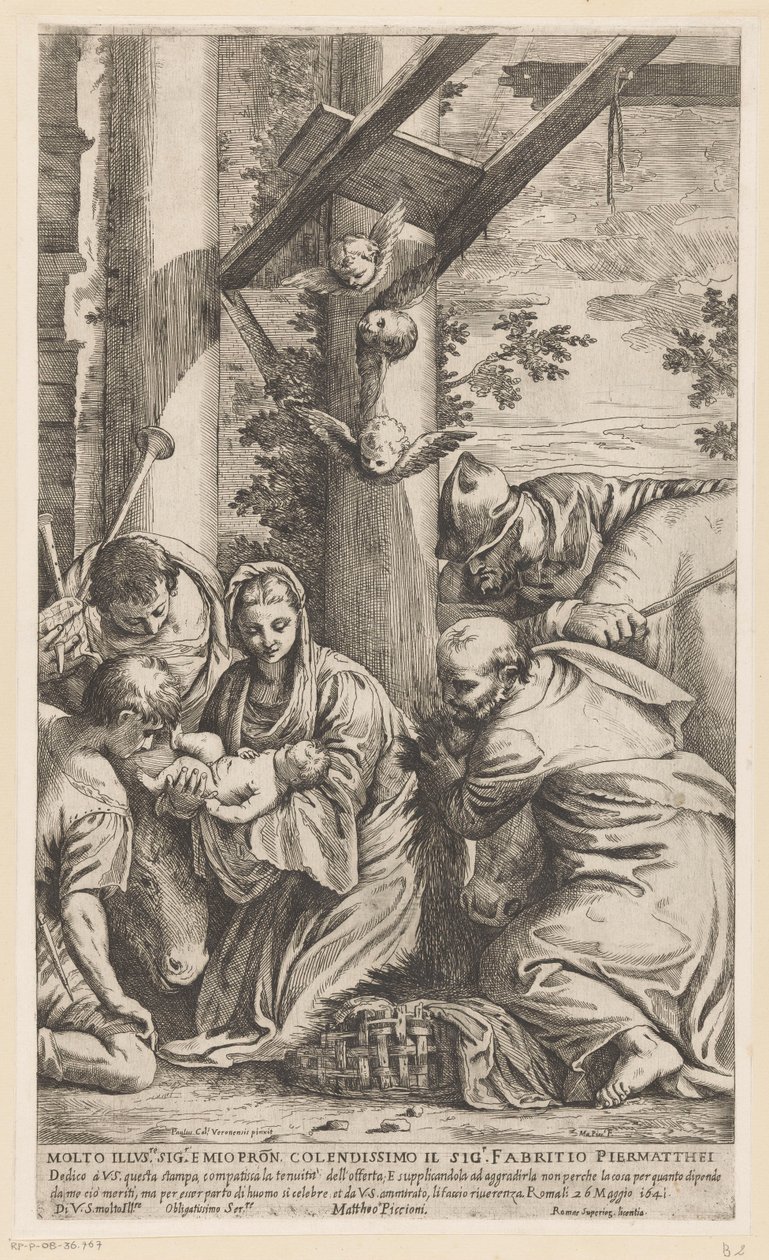 Tilbedelse af hyrderne af Matteo Piccioni