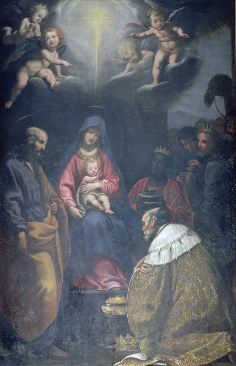 Tilbedelse af Magi, 1629 af Matteo Rosselli
