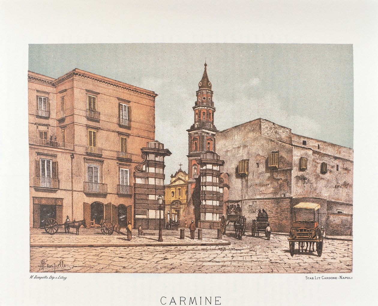 Italien, Napoli, Santa Maria del Carmine af Matteo Zampella