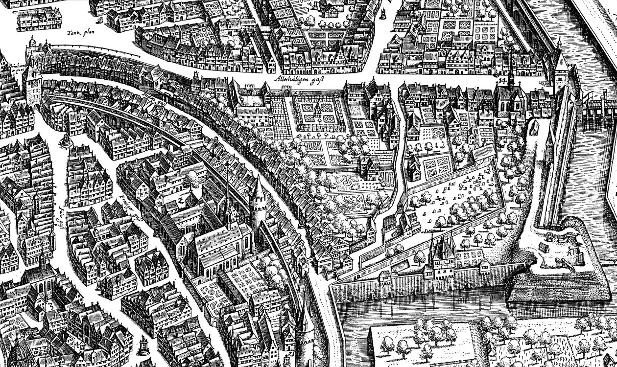 Frankfurt am Main, 1628 af Matthaus the Elder Merian
