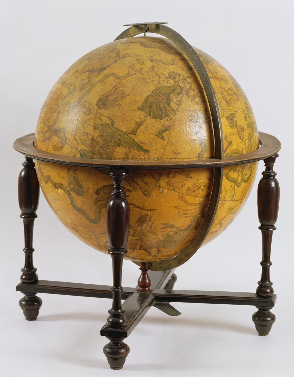 Himmelglobus, 1636 (træ) af Matthaus Greuter