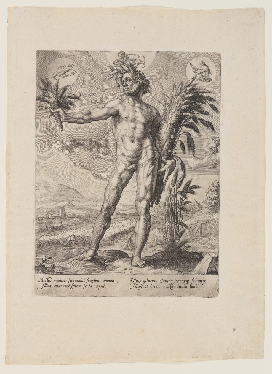 Sommer, fra De fire årstider af Matthaus Greuter