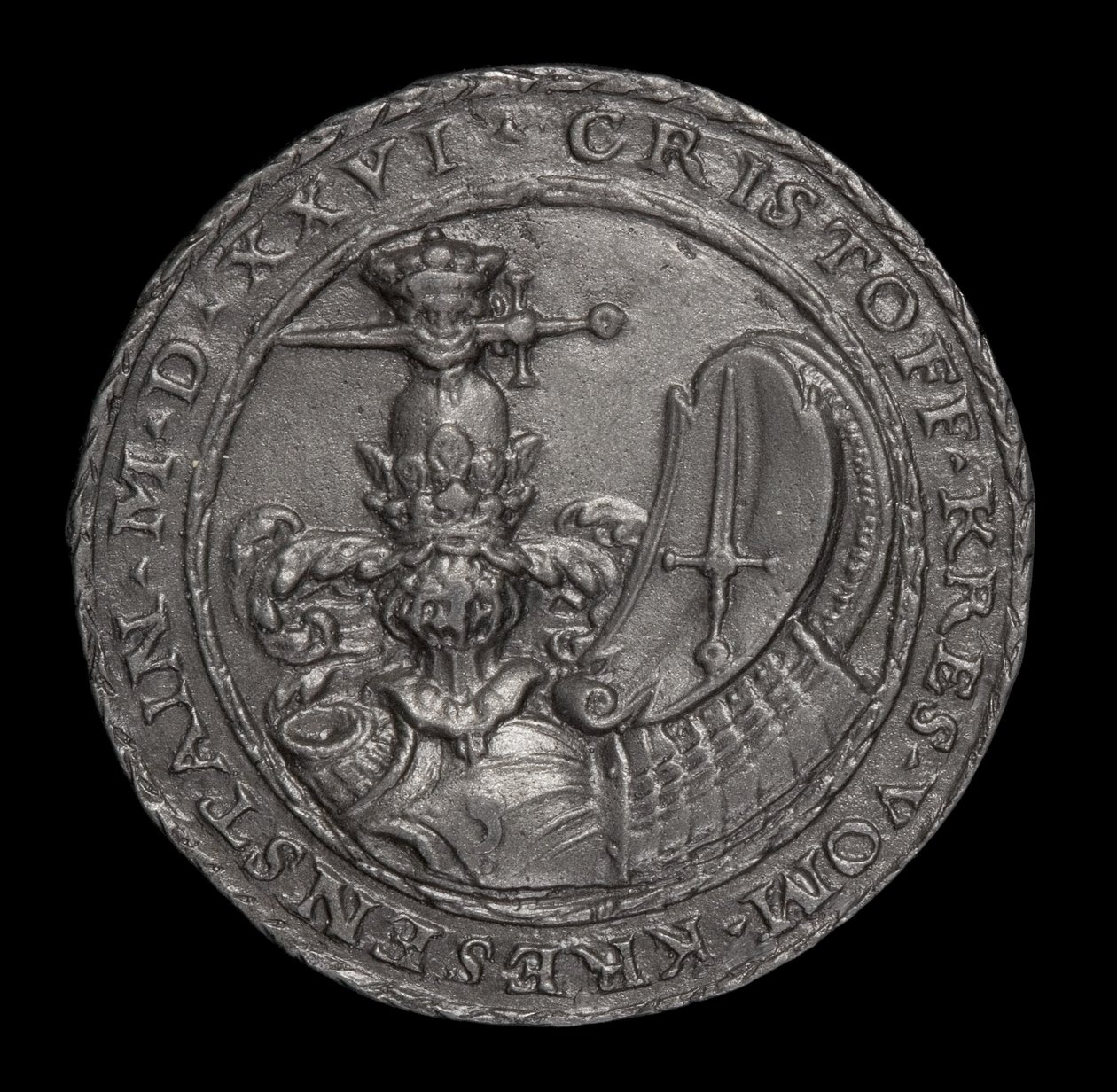Våbenskjold [omvendt], 1526. af Matthes Gebel