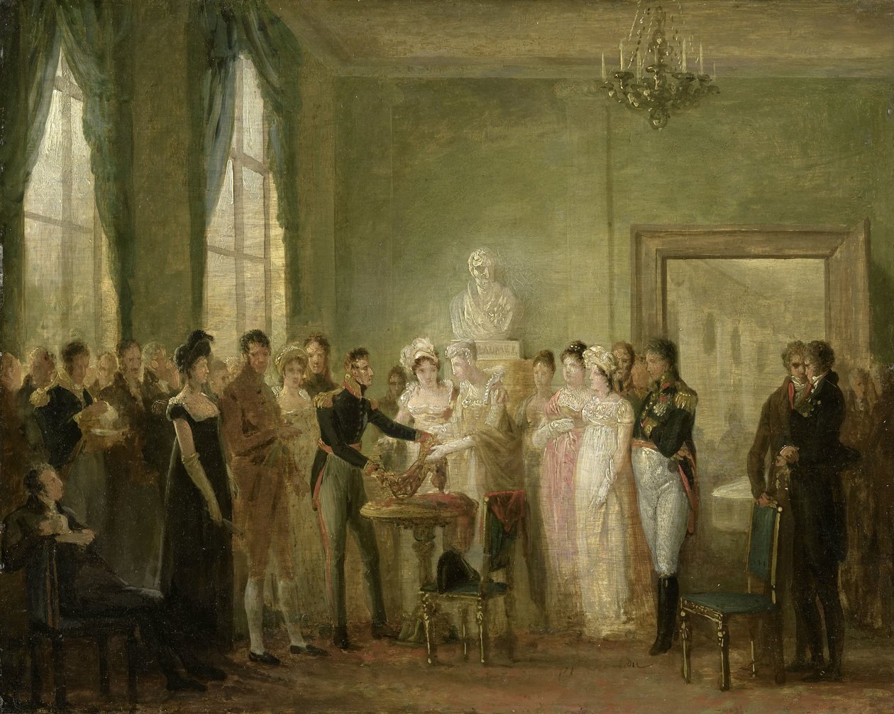 Et uidentificeret historisk emne af Mattheus Ignatius van Bree